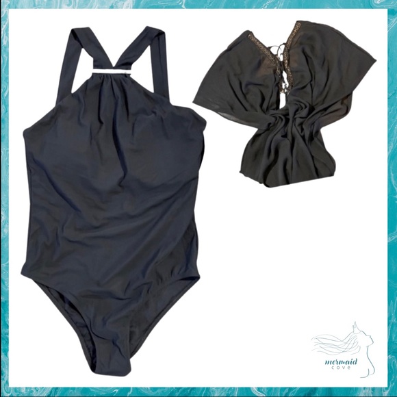 🧜‍♀️NWT BRAZILIAN SWIMMING SUITE/COVERUP SET🧜‍♀️ - Picture 2 of 9